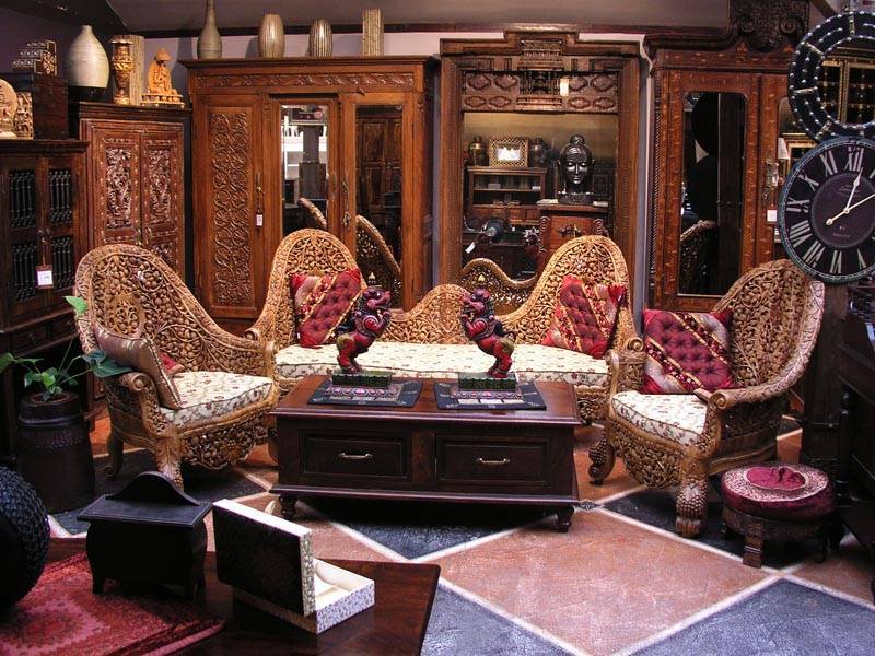 индийская мебель, восточный стиль, эксклюзивный дизайн интерьера