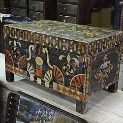 Сундук "Индийский узор", дерево, ручная работа и роспись