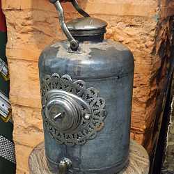 Термос для индийского чая, винтаж, металл