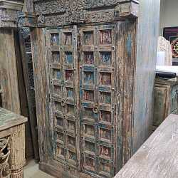 Шкаф "Арт - Индиго", массив, резьба