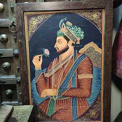 Картина "Махарадж с цветком", массив