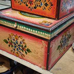 Сундук "Индийская узор", дерево, ручная роспись