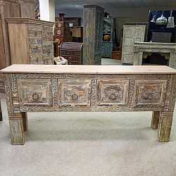 Консоль-комод "Резной прованс", массив дерева с ручной резьбой