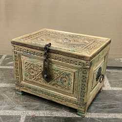 Сундук "Индийский прованс", дерево, ручная резьба