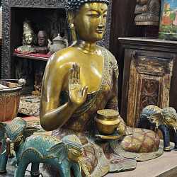 Скульптура "Шри Будда", бронза