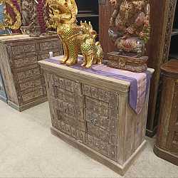 Тумба под ТВ "Антик", массив дерева акация