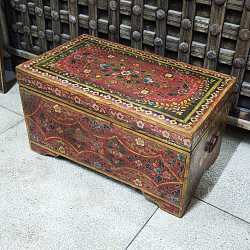 Сундук "Индийские узоры", дерево, ручная роспись