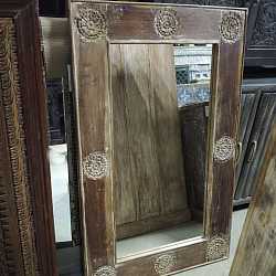 Зеркало "Анкор", дерево, резьба