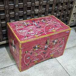Сундук "Индийские узоры", дерево, ручная роспись