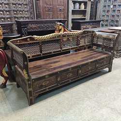 Лавка-софа "Очарование Востока", дерево, латунь