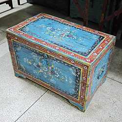 Сундук "Индийские узоры", дерево, ручная роспись