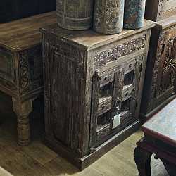 Тумба "Индийский прованс", дерево, старинная дверь