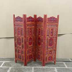 Ширма невысокая"Индийские узоры", дерево манго