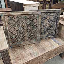 Панно рекоративное "Резной узор", массив дерева, в ассорт