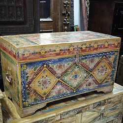 Сундук "Индийские узоры", дерево, ручная роспись