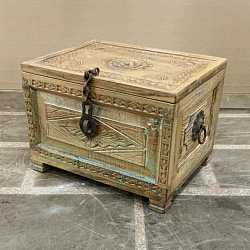 Сундук "Индийский прованс", дерево, ручная резьба