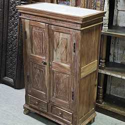 Шкаф небольшой "Прованс", дерево, акация, мраморная крышка