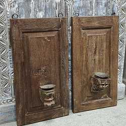 Декоративное панно "Подсвечник", дерево